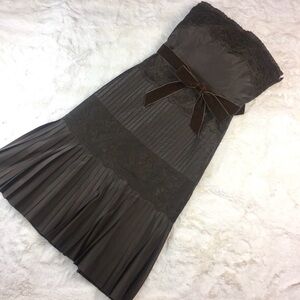 Banana Republic black strapless dress